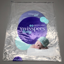 Customized Printed Plastic Baby Diapers Package Bag Heat Seal Ziplock Bag